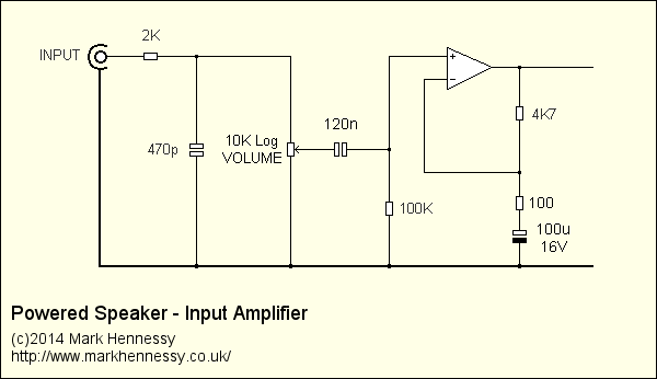 Revised input stage
      with increased gain (8K)