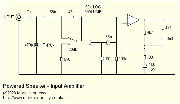 Revised input stage with pad and AC coupling