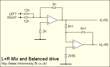 Mixing amplifier