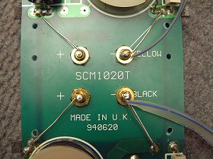 Close-up of the crossover, showing the design date (23K)