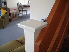 Painted newel cap (9K)