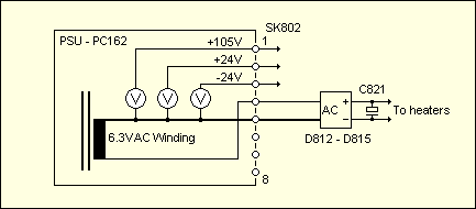 Simplified schematic of the PSU (4K)