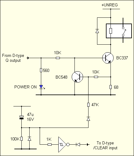 Relay driver and reset circuit (6K)