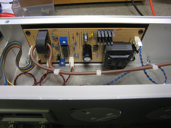 The new
      signal conditioning board fitted (58k)