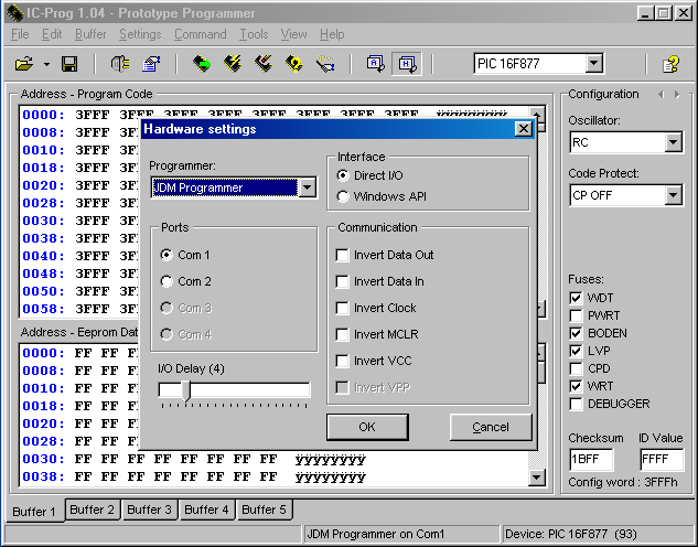IC-Prog screenshot