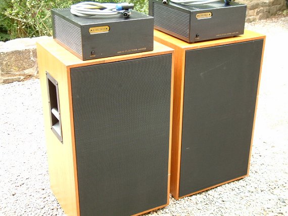 Front view of LS5/8s and Chord amps (56k)