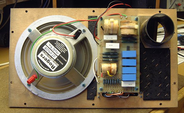 Rear view of the baffle